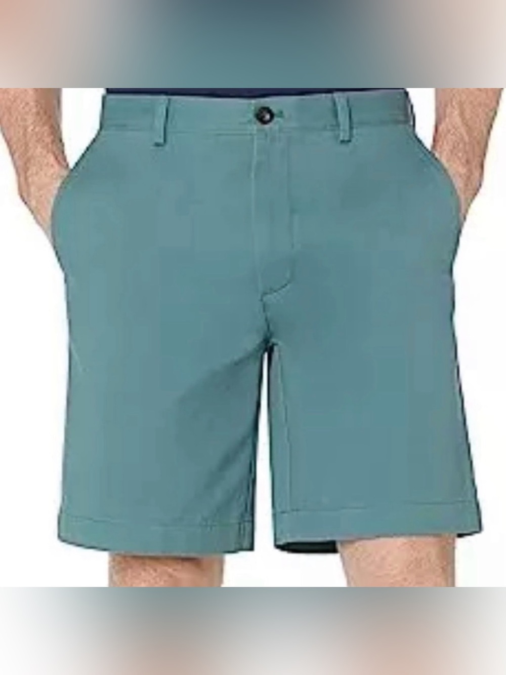 NWT Amazon Essentials Classic Fit 9" Short Sage Green Mens Size 36 Preppy Summer